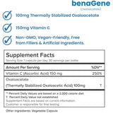 Benagene Oxaloacetate Supplement - Supports Cellular Energy - Thermally Stabilized with Vitamin C - Non-GMO & Vegan - 30 Servings, Once Daily