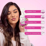 FoxyBae Heat Protectant Hair Spray – Blow Dry Bliss Thermal Heat Protector Hair Styling Products Moisturizing Spray + Biotin for Hair Growth, Anti Frizz Hairspray for Damage, Breakage, Split Ends 8 Oz