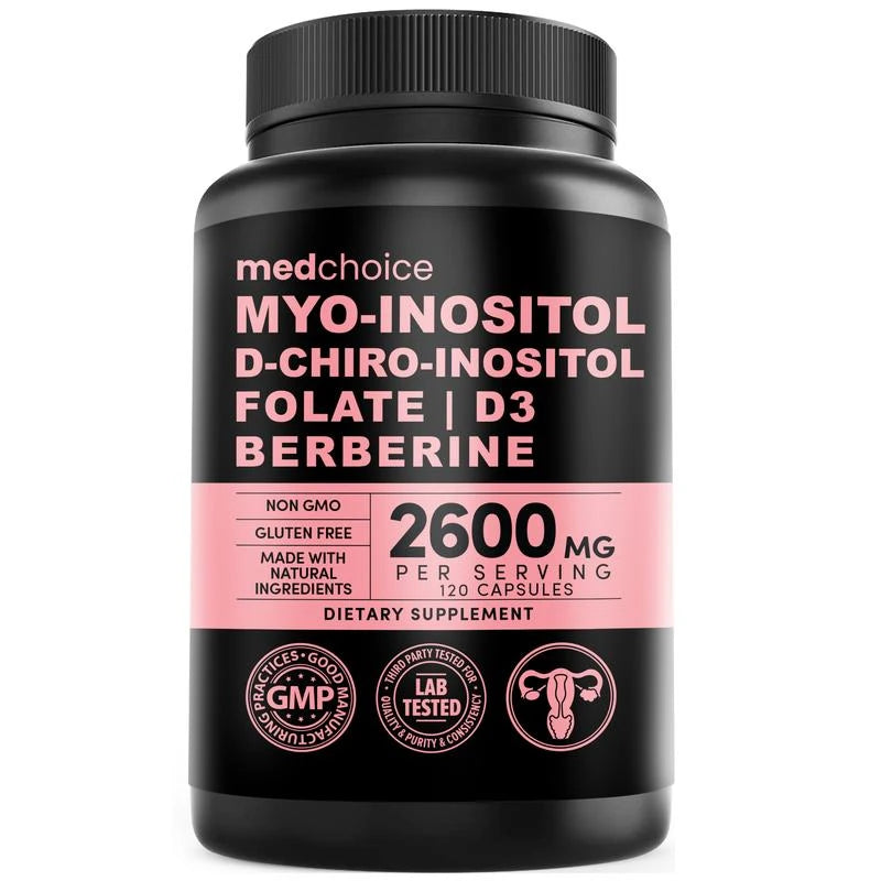 MEDCHOICE 14-in-1 Inositol Supplement Support for Women - 40:1 Myo-Inositol & D-Chiro Inositol Powder Womens Supplement, Pack of 1 - Specification: Default