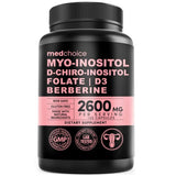 MEDCHOICE 14-in-1 Inositol Supplement Support for Women - 40:1 Myo-Inositol & D-Chiro Inositol Powder Womens Supplement, Pack of 1 - Specification: Default