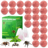 24 Pack Spider Repellent Indoor, High-Strength Peppermint Spider Repellent for Indoor Outdoor, Spider Deterrent to Keep Spider, Rodent, Roaches, Bugs, Ant Away from House Basement Garage Attic
