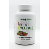 Earth Energy FRUITS and VEGGIES Whole Food 60 Capsules Natural Nutrition NEW
