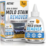 ACTIVE Mold Stain Remover Gel Cleaner - ACTIVE Heavy Duty Stain Cleaner for Front Loader Washing Machine Seal, Bathroom Grout, Shower, Caulk - Front Load Washer Cleaning Solution - 7 Fl Oz