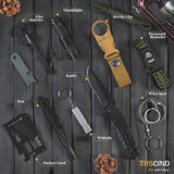 Gifts for Men Dad Him Husband, Survival Kit Tools, Survival Gear and Equipment 13 in 1, Fathers Day Birthday Gifts for Boyfriend, Cool Gadgets for Hunting Camping Fishing