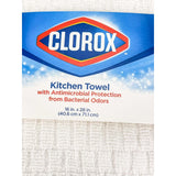 Clorox Kitchen Towels 16" x 28 Gray Stripe Bleach Safe 50 Washes Lot Of 2 Cotton