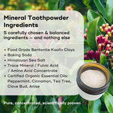 Akamai Mineral Toothpowder Remineralizes, Natural Ingredients for Oral Health - SELECT: Glass Jar (2mo supply)