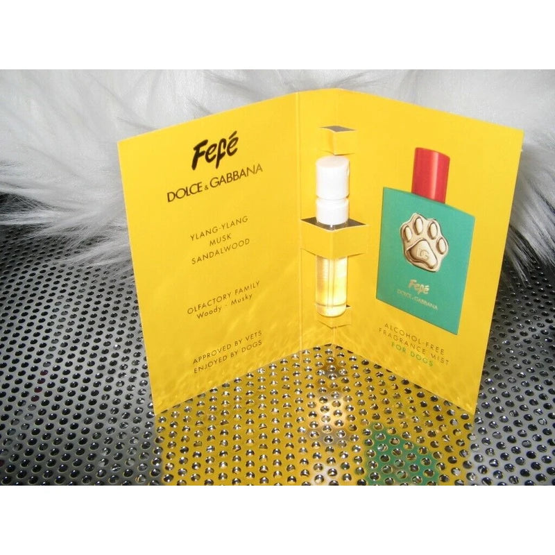 Dolce&Gabbana Dolce & Gabbana Fefe Dog Perfume official sample NEW w/card Alcohol Free!