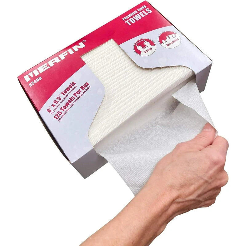 KC Republic Merfin High Absorption Folded Paper Towels 125 Box Multifold Hand Towels Qty 4