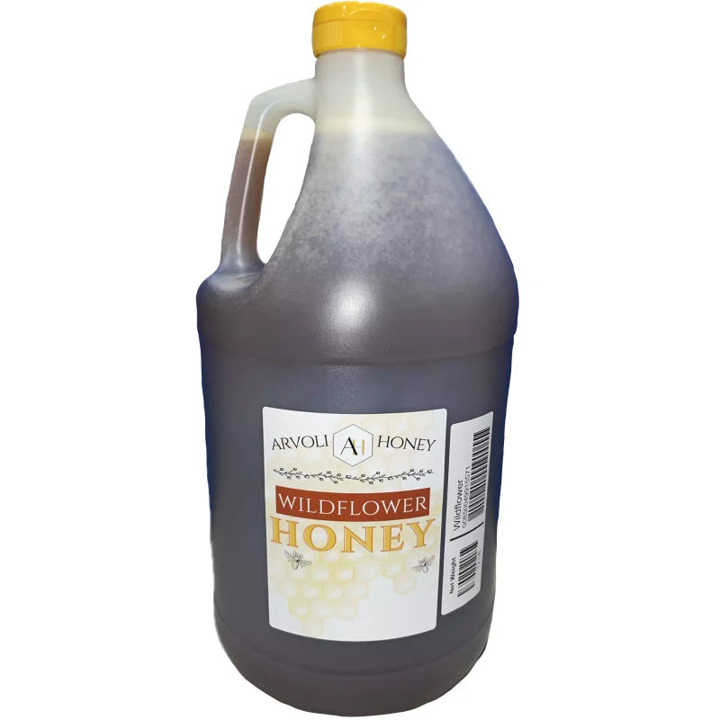 Arvoli Honey Raw Honey Bulk - 12 LB Jug - Raw Honey 1 Gallon - Raw and Unfiltered Honey