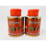 PARTANNA Extra Virgin Olive Oil *Set of Two* Mini Tin 3.4 fl oz Product of Italy