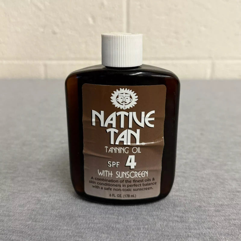 Native Tan Vintage Native Tan SPF 4 Tanning Oil 6oz With Sunscreen