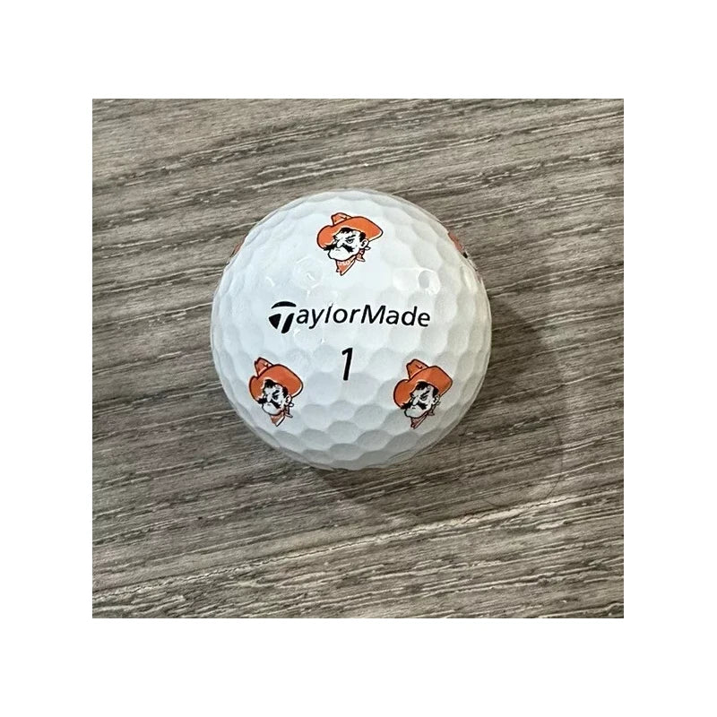 Taylormade TP5 Pix Oklahoma State Cowboys Pistol Pete OSU One New Golf Ball