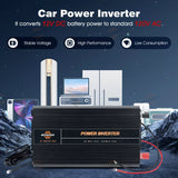 Gearzaar Power Inverter 2000W 4000W 12V DC to 110V 120V AC LCD Car Boat RV USA P
