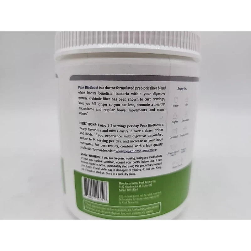 Peak BioBoost - Prebiotic Fiber Supplement - 30 Servings (Pack of 1)