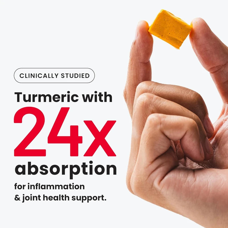 humanN Turmeric Chews – High Absorption Curcumin Complex, Clinically Studied – Orange Citrus Flavor – Joint Health Support – 30 Chews from the Makers of SuperBeets