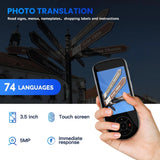 Language Translator Device 2025 Instant Two-Way Language Translator Support 137 Language Portable Real Time Voice Translation Online/Offline/AI/Text/Photo Translation for Travel Learning(Silver Black)