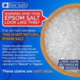 Elixir Gardens Epsom Salt 100% Organic FCC Food Grade Medical Grade Magnesium Sulphate Various Sizes 500g-25kg | Bag 1kg