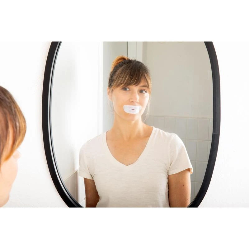 oi tape vented mouth tape to prevent snoring by nasal breathing for a restful sleep, pack of 30 strips airplane travel sleep strip oral tape anti-snoring strip mask strong hypoallergenic Comfortable hostage promotes