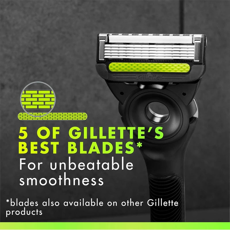 Gillette Labs Razor Blade Refills, 12ct Razor Cartridges, Razor Refills for Men Compatible with Gillette Labs Exfoliating Bar Razor and Heated Razor