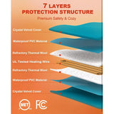 Clawsable Indoor Outdoor Pet Heating Mat 17.7x17.7