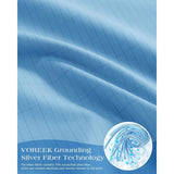 Grounding Fitted Sheets 10% Pure Silver Fiber+90% Cotton, Grounded Sheet Earth Sheets Bedding for Ground Your Body Gain More Energy, (Twin - 39"x 75"x 15" Blue), Grounding Cord Included