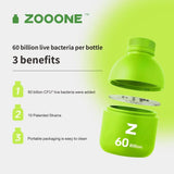 Zooone Probiotics 60 Billion CFU - 30 Bottles x 0.7oz - Edible, Fitness
