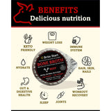 Brite Start Bone Broth - Beef Bone Broth - 12 Count - Keto Friendly Concentrate Packed with 16g Collagen, 20g Paleo Protein -Made from Organic Grass Fed Beef Bones- Single Serve Packets