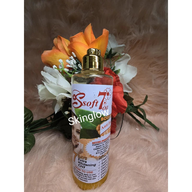 soft 7 X 1 Soft 7 Turmeric & Honey Whitening Glowing & Body Repair  Oil 250ml