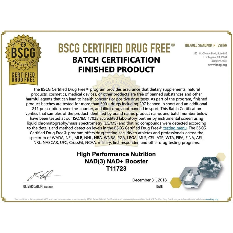 HPN Supplements NAD3 NAD+ Booster | Value Size 2 Month Supply | Clinically Proven & Independently Tested - Metabolic Repair | 311 mg per Serving - 120 Capsules