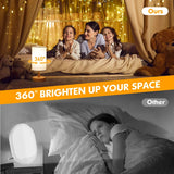 Caromolly Daylight Lamp 10000 Lux Light Therapy Lamp, Daylight Lamp with Remote Control, 3 Colour Temperatures & 4 Brightness Levels & Timer, Full Spectrum Lamp for Home (Wood Grain)