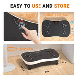TODO Vibration Plate Exercise Machine Whole Body Vibration Machine with Remot...