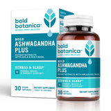 Bold Botanica Bold Ashwagandha Plus –Stress, Mood, Memory & Energy Support - Potent Extracts with Amla & Holy Basil -Triple Adaptogenic Formula—One Capsule Daily- 30 Vegan Caps (1)