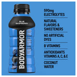 BODYARMOR Sports Drink Sports Beverage, Blue Raspberry, Natural Flavors With Vitamins, Potassium-Packed Electrolytes, No Preservatives, Perfect For Athletes, 12 ounce (Pack of 8)