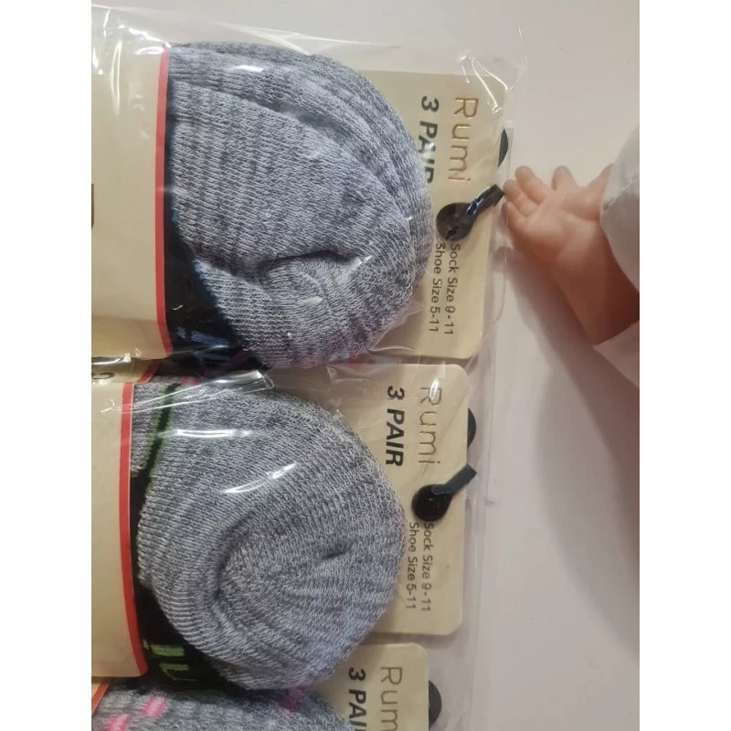 Rumi Apparel Socks Pair Size Sock Side 9-11 and Shoe Side 5-11   12 Pair