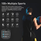 Smart Watch Storm V with BT Calling Silver, Smartwatch for Men and Women, Health Monitor: Sleep Apnea, Blood Pressure and Oxygen, Voice Assistant, Pedometer Steps, Remote Camera, 2 Watch Bands