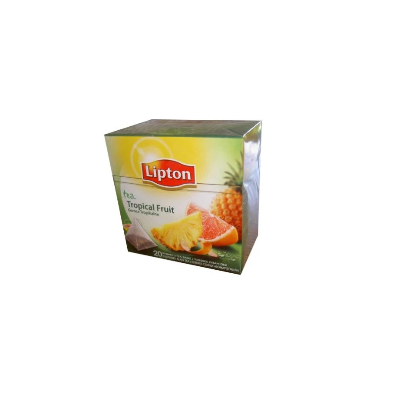 Lipton Tea 20 Pyramid Tea Bags "Tropical Fruit" Pure Tea Genus