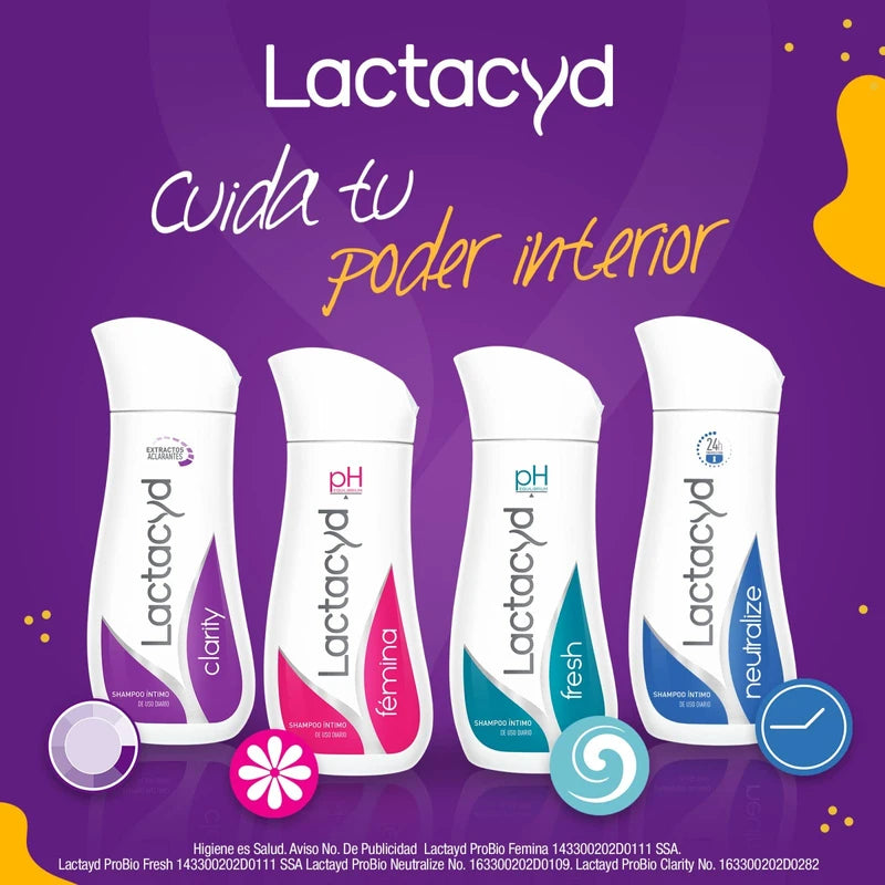Lactacyd fémina shampoo íntimo de uso diario, 200ml