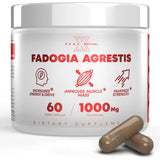 Fadogia Agrestis 1000mg Per Serving Supplement - Potent Extract to Increase Energy, Athletic Performance & Muscle Mass - Supplements, Made in The USA (60 Capsules)