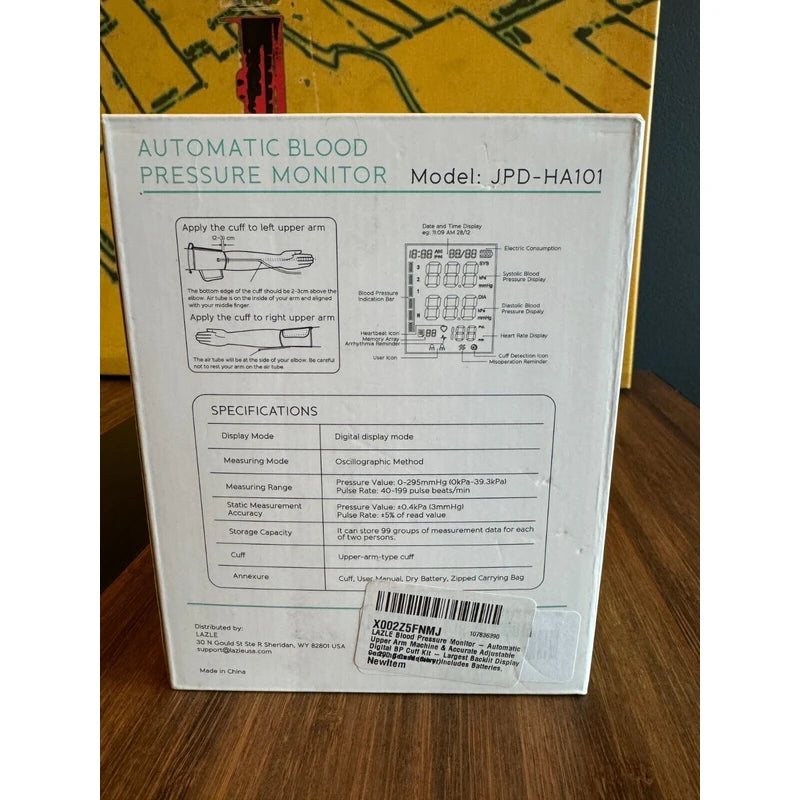 lazle New in box- Blood Pressure Monitor Automatic Upper Arm Machine by Lazle