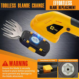 ohyes Cordless Hedge Trimmer Compatible with DeWALT 20v Max Battery 2 in 1 Grass Trimmer for Yard & Lawn(Battery not Included)