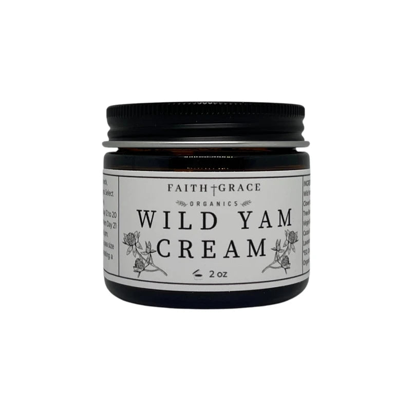 Faith and Grace Organics Faith and Grace Organics Organic Enriched Wild Yam Cream, All Natural Made in the USA