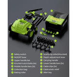 BUCOTOD 2-in-1 Electric Dethatcher and Scarifier, 13-Inch Raking & Scarifying, Turf Dethatcher & with 4-Position Height Adjustment, 14.5 gal Removable Thatch Bag for Lawn Health