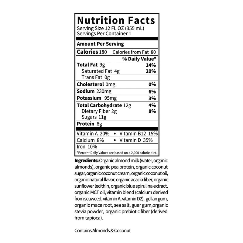 Remedy Organics Blue Oxidants 12-Pack | Plant Based Protein Shakes, Ready to Drink | USDA Organic, Gluten Free, Dairy Free, Soy Free