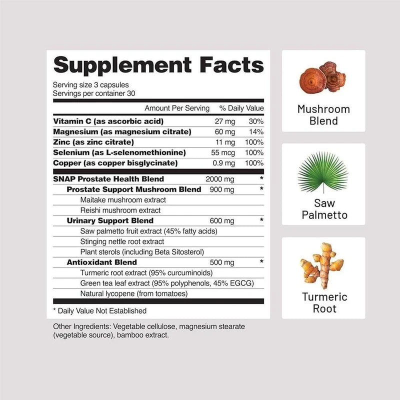 Prostate Health Capsules Natural Support for Men’s Wellness 60 Count US