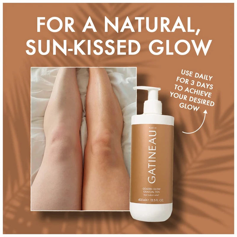 Gatineau - Golden Glow Gradual Tan (400ml x 2 Bottles) 2 in 1 Moisturiser & Self Tanning Lotion
