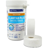 Astral Pool Claritab 5 x 20 g Tablets - Highly Concentrated Flocculation Tablet with Double Effect Coagulation & Flocculation Water Filtration Slow Dissolving for Use in Skimmer Basket