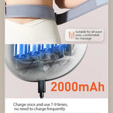 Cordless Stomach Massager, Electric Abdominal Massager with 3 Levels Intensity Adjustable, Clockwise/Counterclockwise Kneading, 10 Minute Automatically Shut Down, for Discomfort, Promote Metabolism