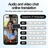 PAXA AI Translation Earbuds Real Time 3-in-1 Language Translator Earbuds 145 Languages & Accents Bluetooth 5.4 Translation Translating HD Sound Audifonos Traductores Inglés Español, OpenAir5 White