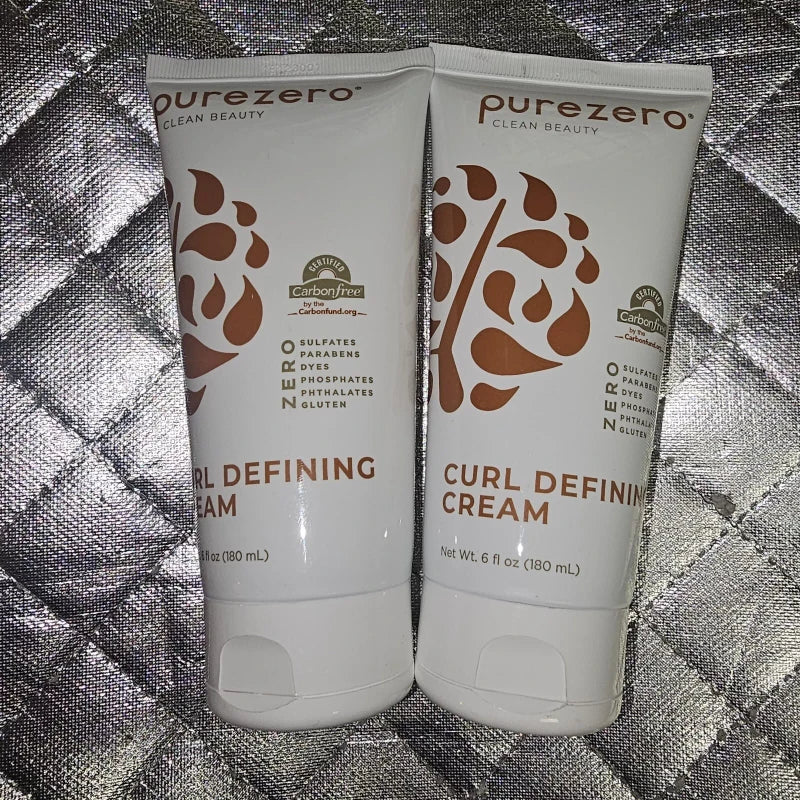 Purezero Curl Defining Hair Cream 6 fl oz Lot Of 2