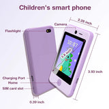 PTHTECHUS Kids SmartPhone, Kids Phone for Girls with Two-way Talk Game Music kids real phones, Touchscreen Learning Toys phones for 5-11 age pul